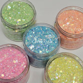 Spring Glitter Bundle (Set of 5) - Multicolor Glitter